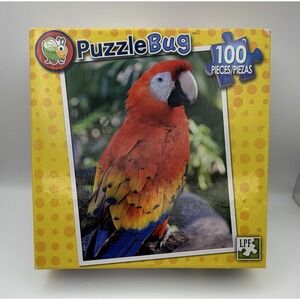 PuzzleBug 100 Piece Parrot Jigsaw Puzzle Interlocking Bird 3701 2014